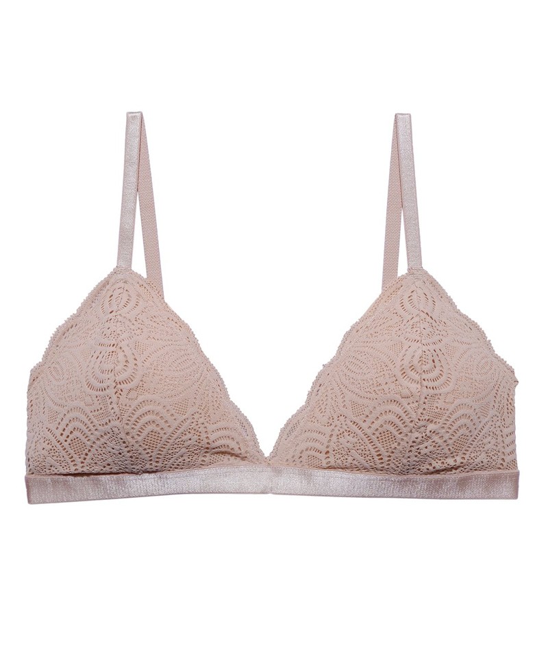 Sustainable flower print mesh bra by Underprotection Size S